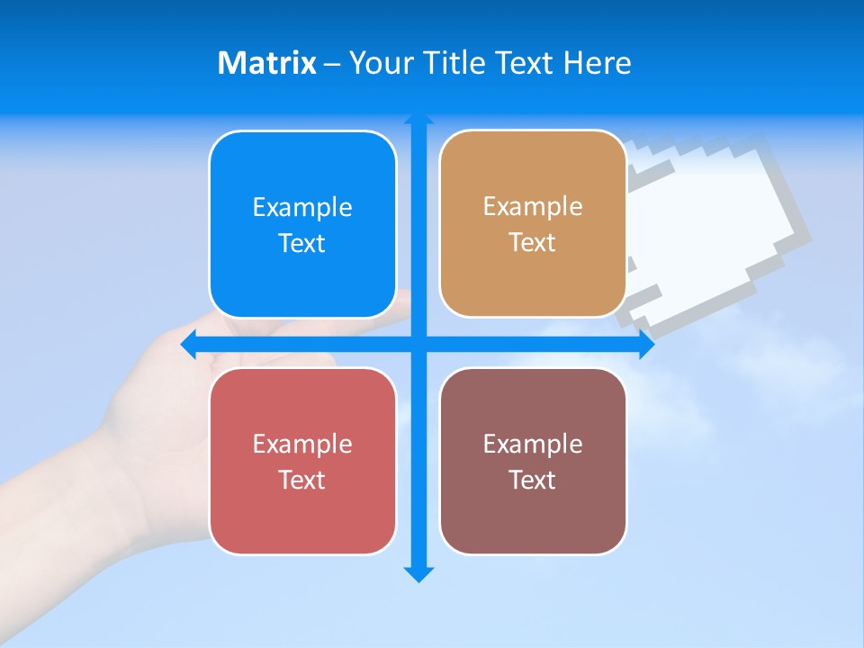 Five Businesspeople In Boardroom Smiling PowerPoint Template
