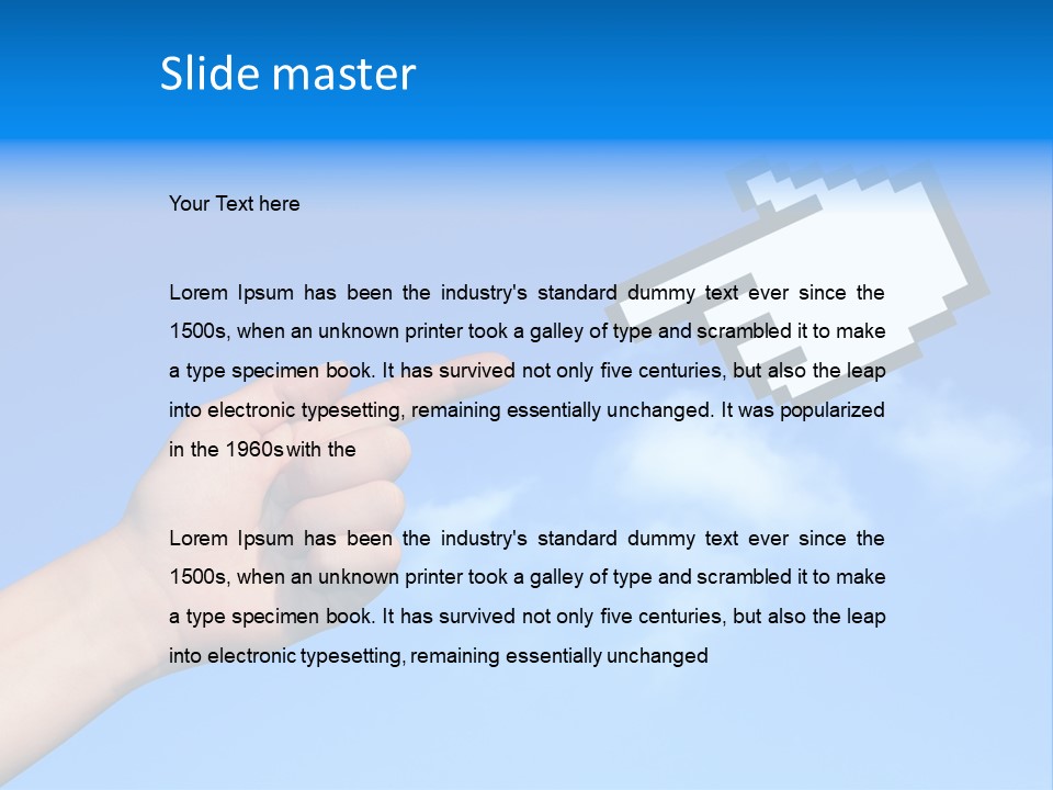 Five Businesspeople In Boardroom Smiling PowerPoint Template