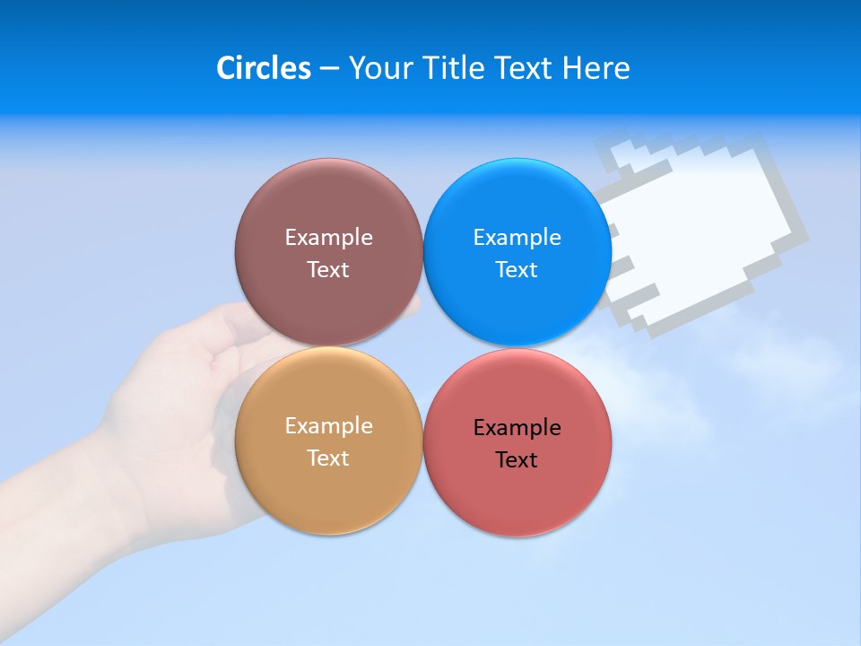 Five Businesspeople In Boardroom Smiling PowerPoint Template