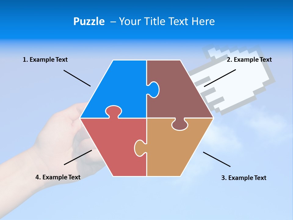 Five Businesspeople In Boardroom Smiling PowerPoint Template