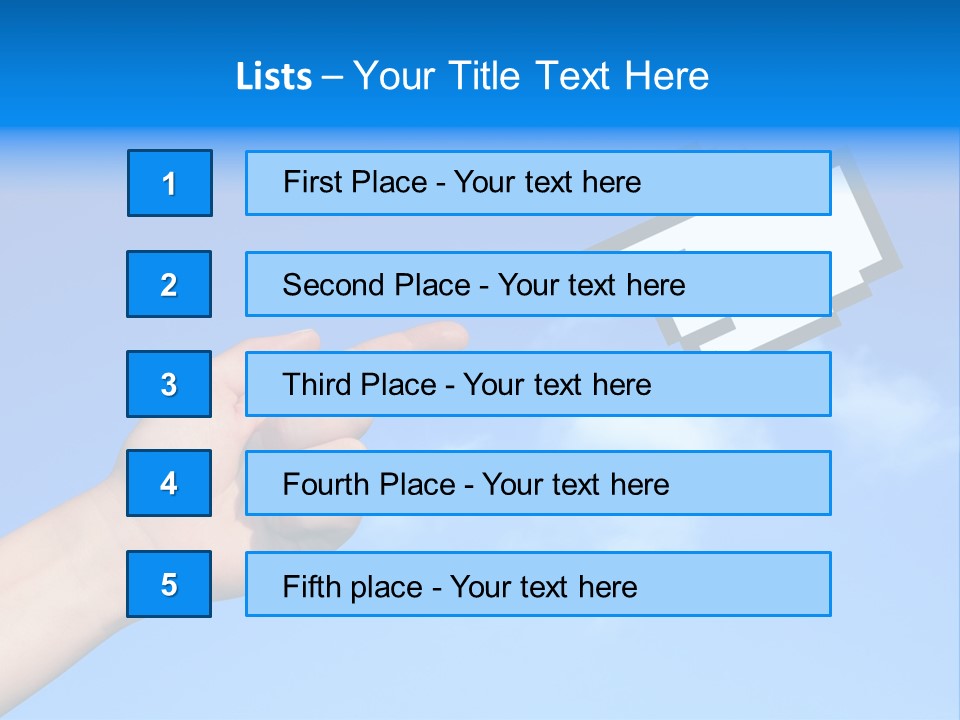 Five Businesspeople In Boardroom Smiling PowerPoint Template