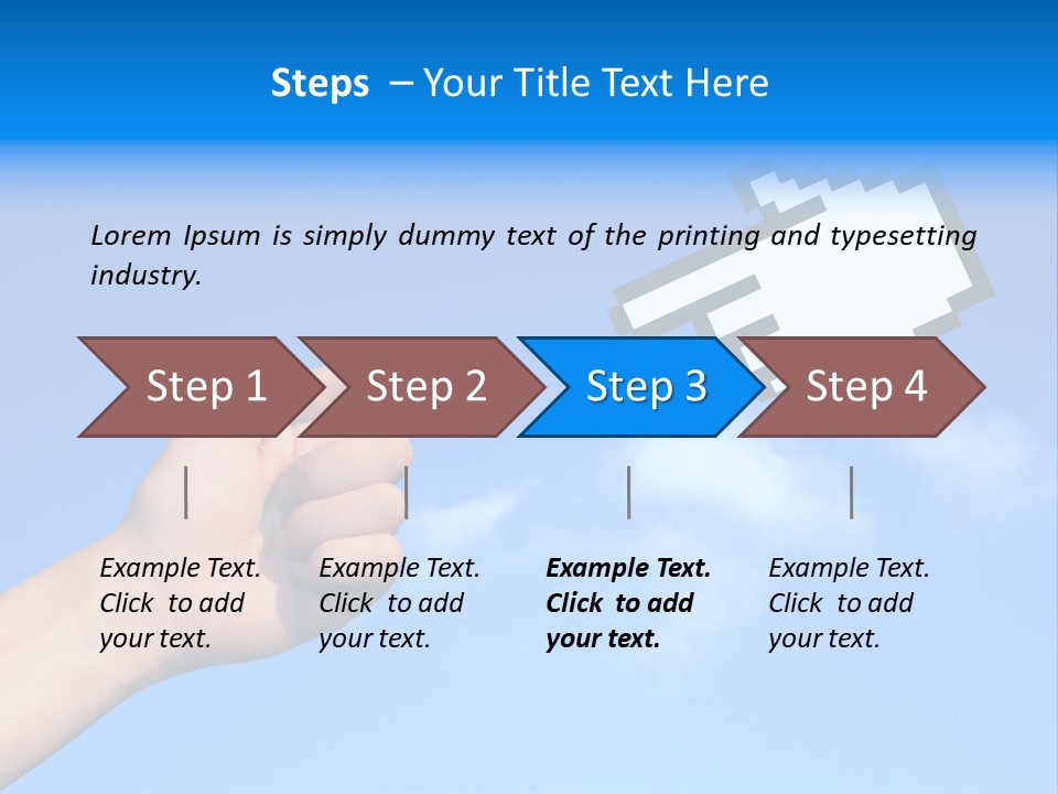 Five Businesspeople In Boardroom Smiling PowerPoint Template
