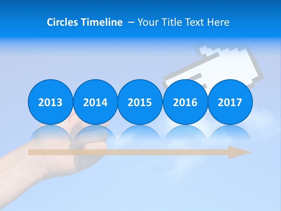 Five Businesspeople In Boardroom Smiling PowerPoint Template