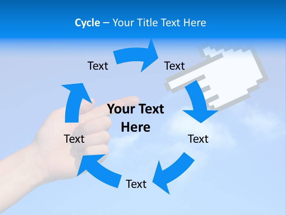 Five Businesspeople In Boardroom Smiling PowerPoint Template