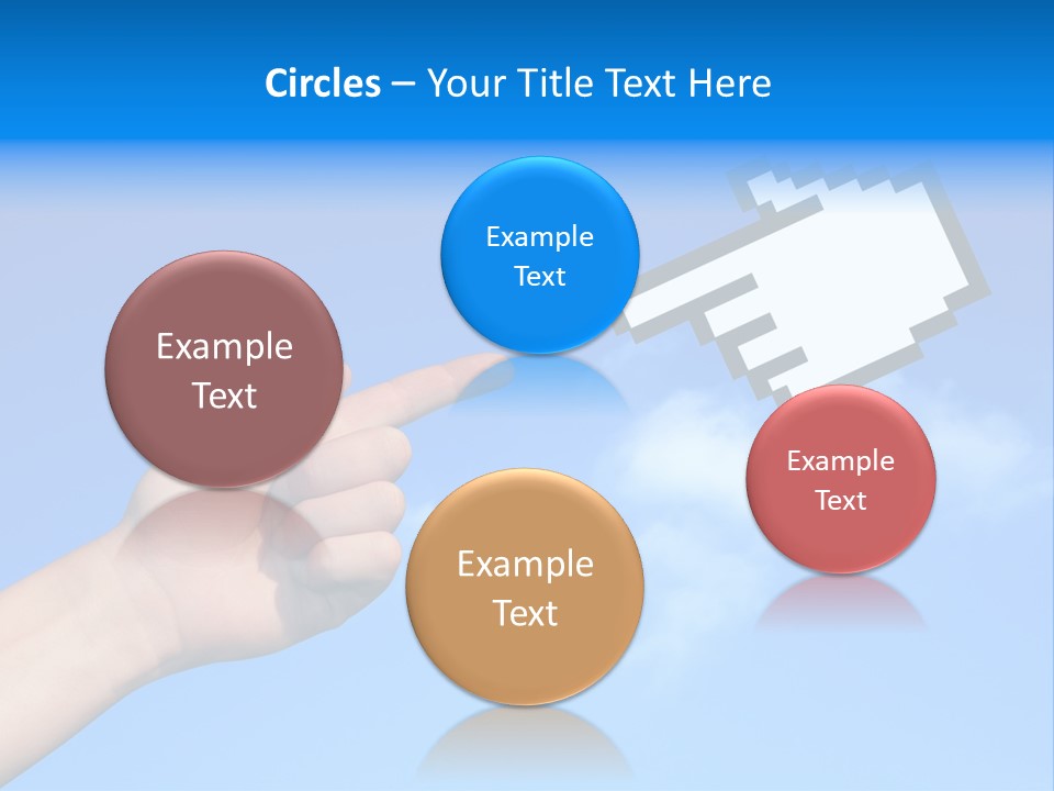 Five Businesspeople In Boardroom Smiling PowerPoint Template