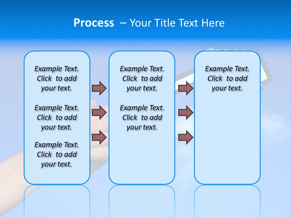 Five Businesspeople In Boardroom Smiling PowerPoint Template