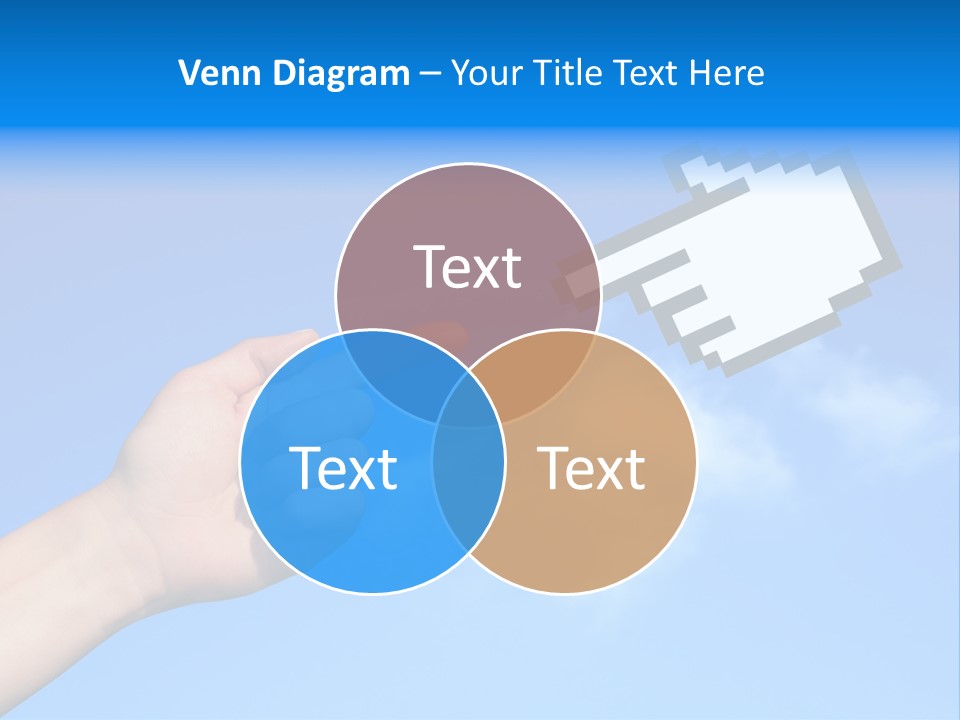 Five Businesspeople In Boardroom Smiling PowerPoint Template