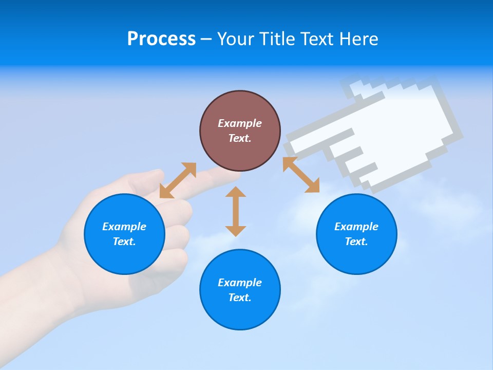 Five Businesspeople In Boardroom Smiling PowerPoint Template