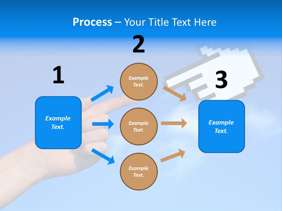 Five Businesspeople In Boardroom Smiling PowerPoint Template