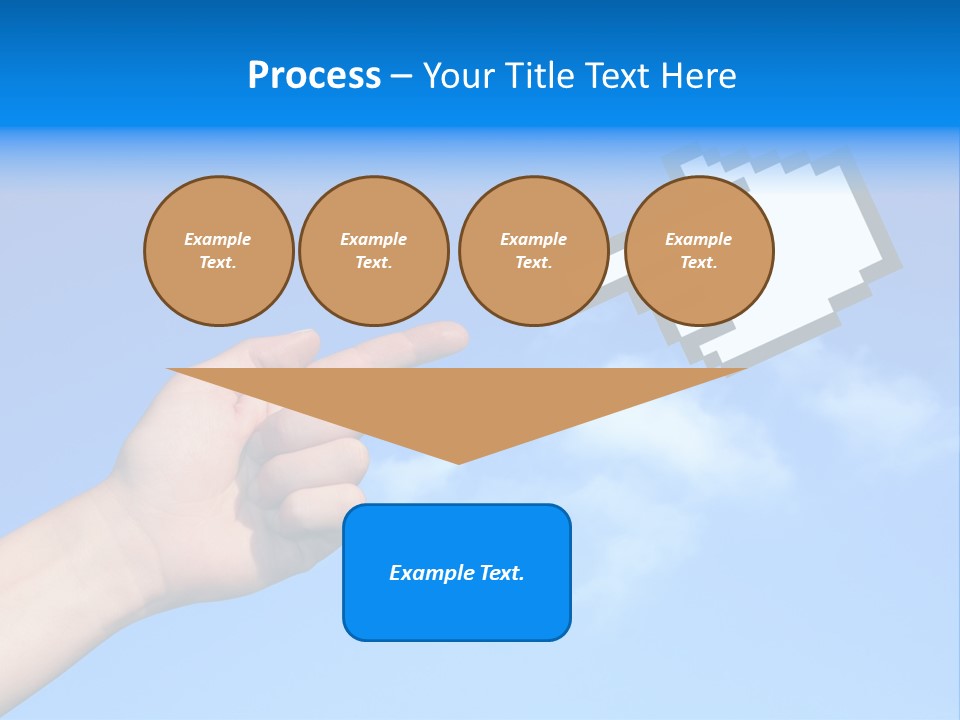 Five Businesspeople In Boardroom Smiling PowerPoint Template
