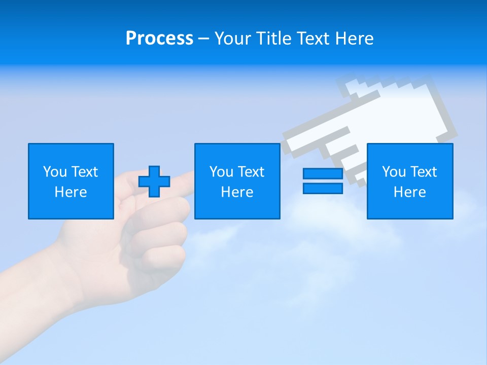 Five Businesspeople In Boardroom Smiling PowerPoint Template