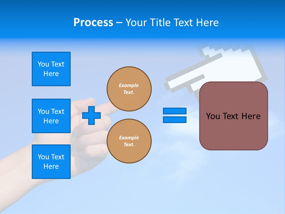 Five Businesspeople In Boardroom Smiling PowerPoint Template