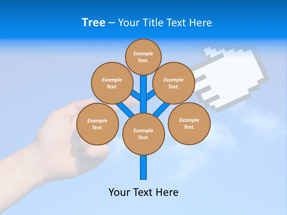 Five Businesspeople In Boardroom Smiling PowerPoint Template