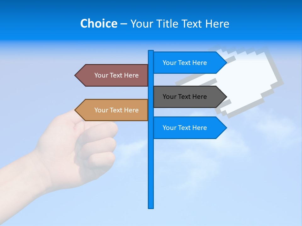 Five Businesspeople In Boardroom Smiling PowerPoint Template