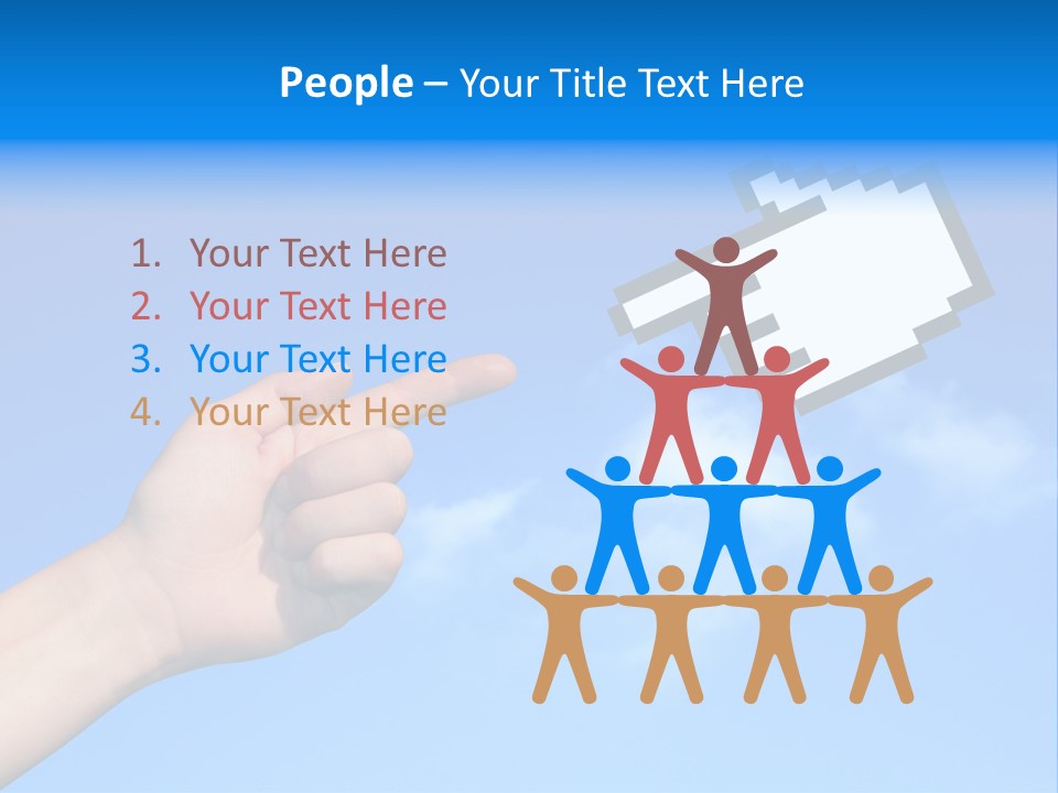 Five Businesspeople In Boardroom Smiling PowerPoint Template