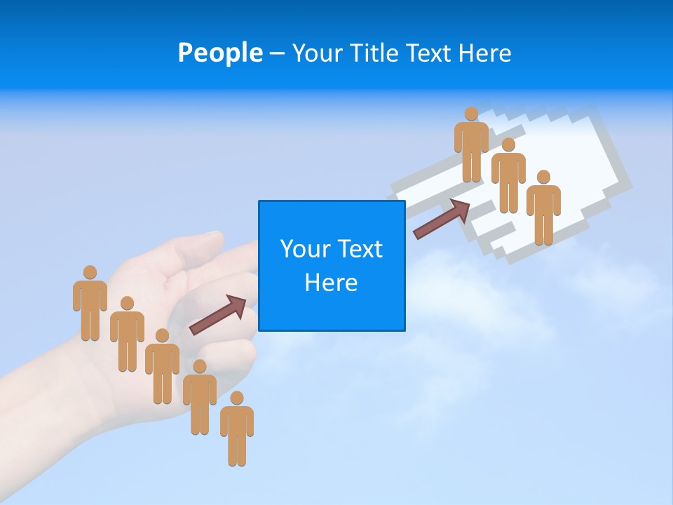 Five Businesspeople In Boardroom Smiling PowerPoint Template