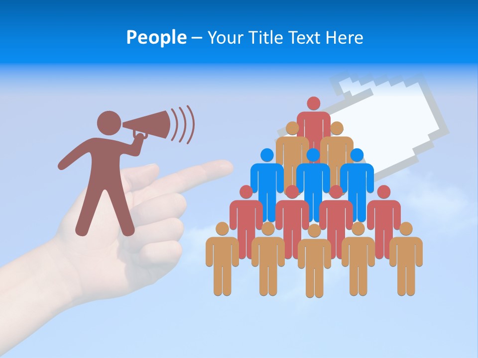 Five Businesspeople In Boardroom Smiling PowerPoint Template