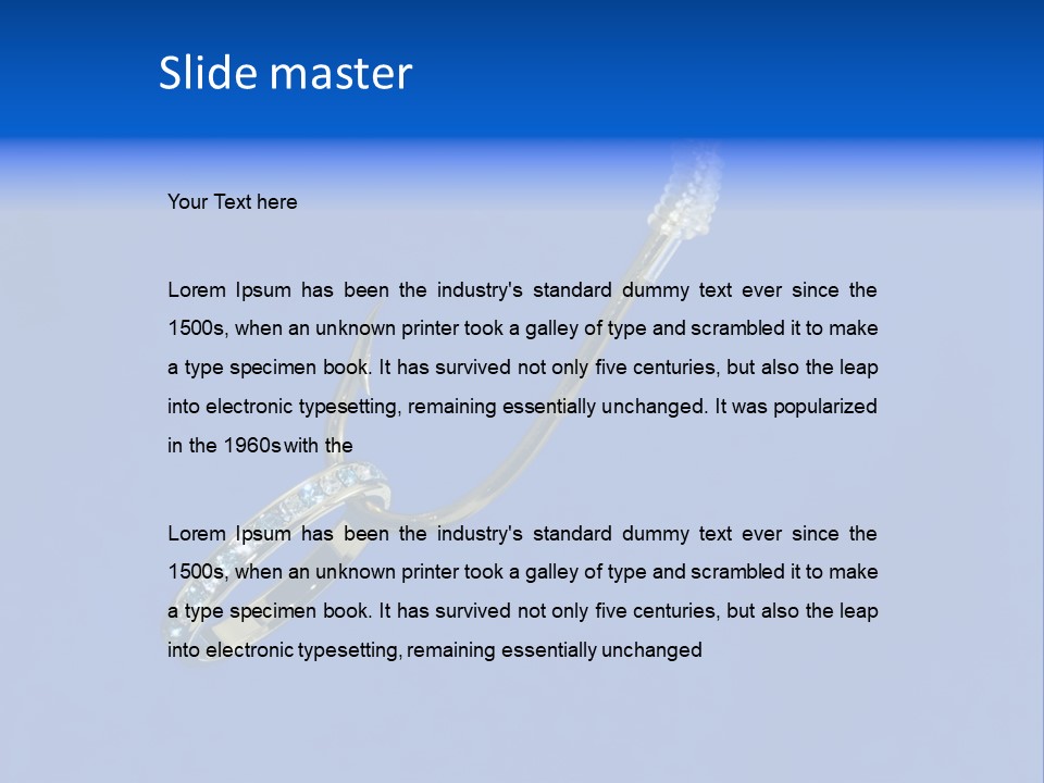 Gold Ring On A Fish Hook - Dating And Engagement Concept PowerPoint Template