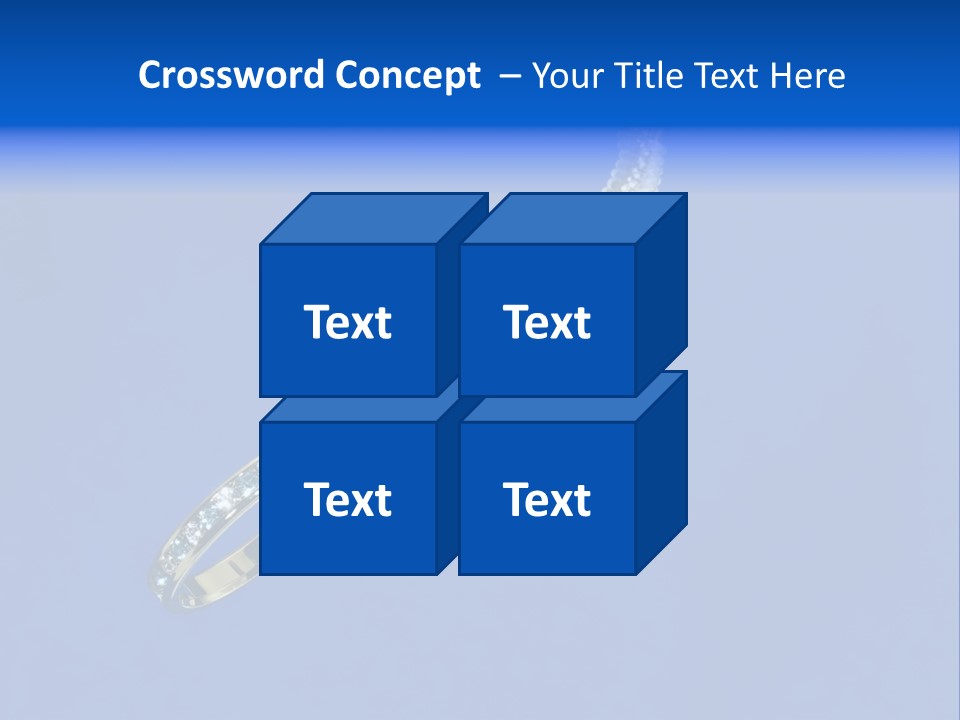 Gold Ring On A Fish Hook - Dating And Engagement Concept PowerPoint Template