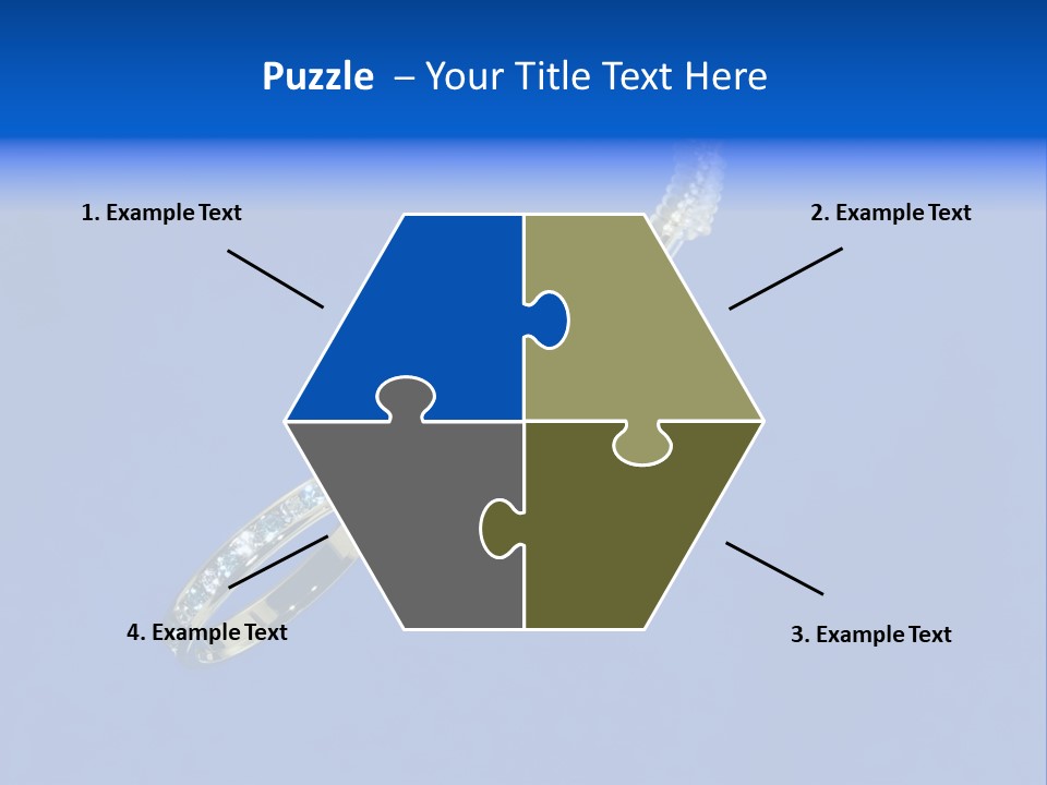 Gold Ring On A Fish Hook - Dating And Engagement Concept PowerPoint Template