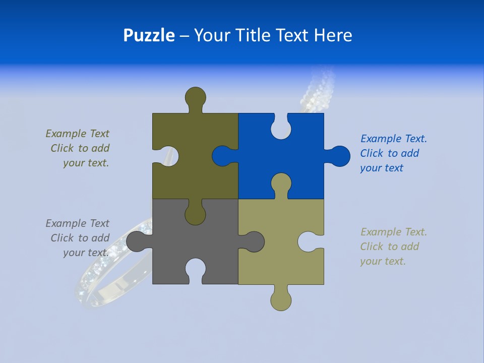 Gold Ring On A Fish Hook - Dating And Engagement Concept PowerPoint Template