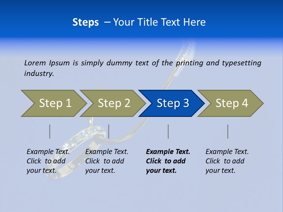 Gold Ring On A Fish Hook - Dating And Engagement Concept PowerPoint Template