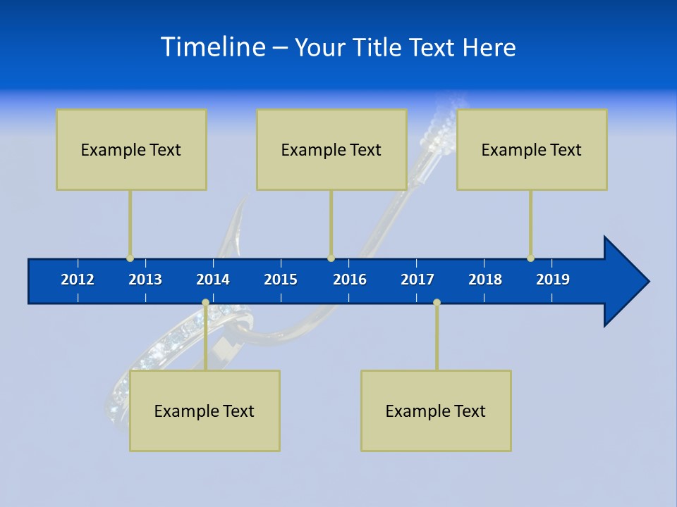 Gold Ring On A Fish Hook - Dating And Engagement Concept PowerPoint Template