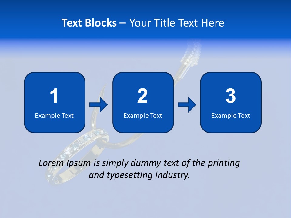 Gold Ring On A Fish Hook - Dating And Engagement Concept PowerPoint Template