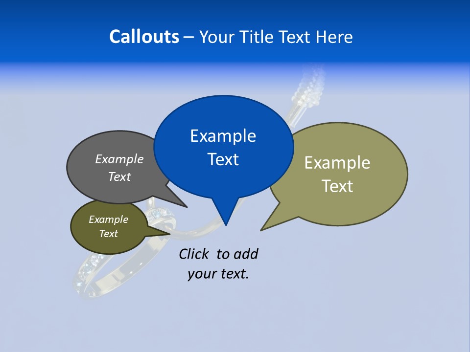 Gold Ring On A Fish Hook - Dating And Engagement Concept PowerPoint Template