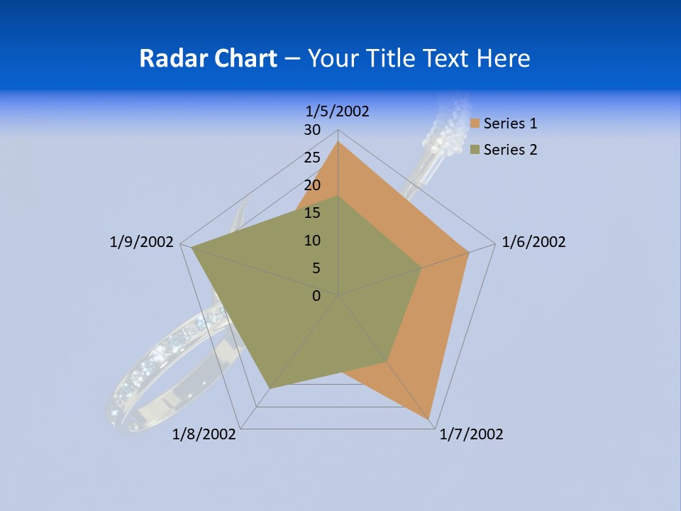 Gold Ring On A Fish Hook - Dating And Engagement Concept PowerPoint Template