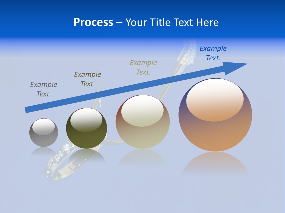 Gold Ring On A Fish Hook - Dating And Engagement Concept PowerPoint Template