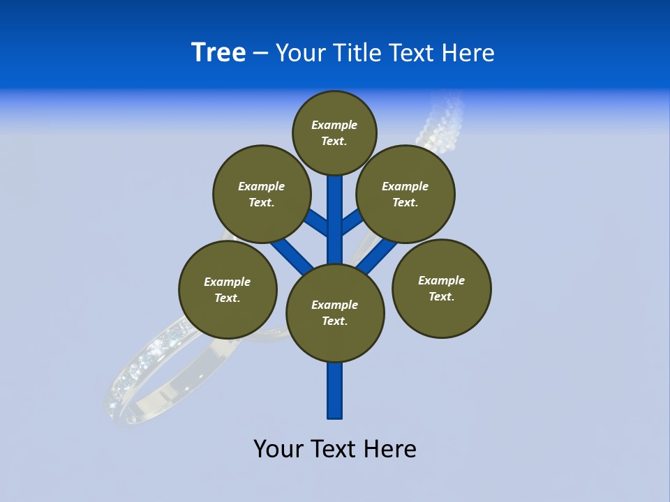 Gold Ring On A Fish Hook - Dating And Engagement Concept PowerPoint Template