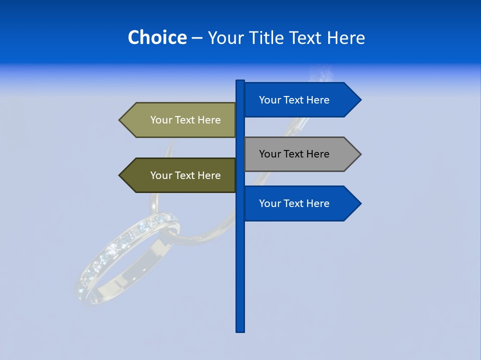 Gold Ring On A Fish Hook - Dating And Engagement Concept PowerPoint Template