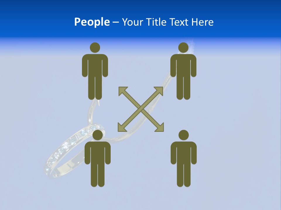 Gold Ring On A Fish Hook - Dating And Engagement Concept PowerPoint Template