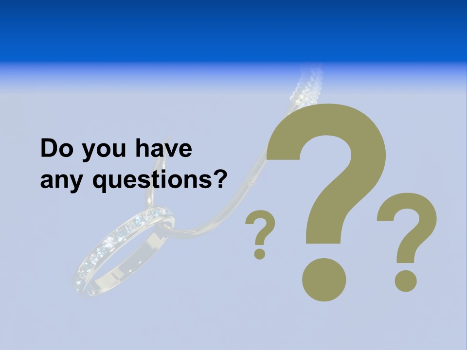 Gold Ring On A Fish Hook - Dating And Engagement Concept PowerPoint Template