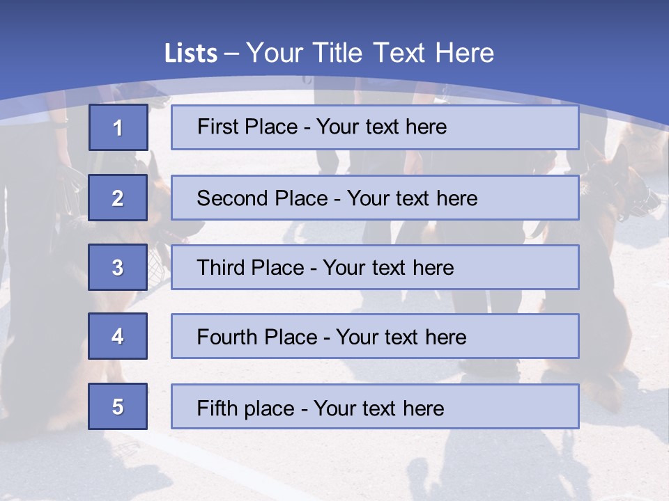 Police Working Dogs PowerPoint Template