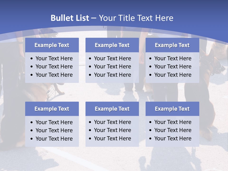 Police Working Dogs PowerPoint Template