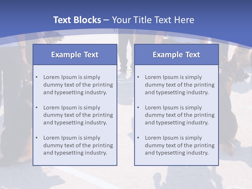 Police Working Dogs PowerPoint Template