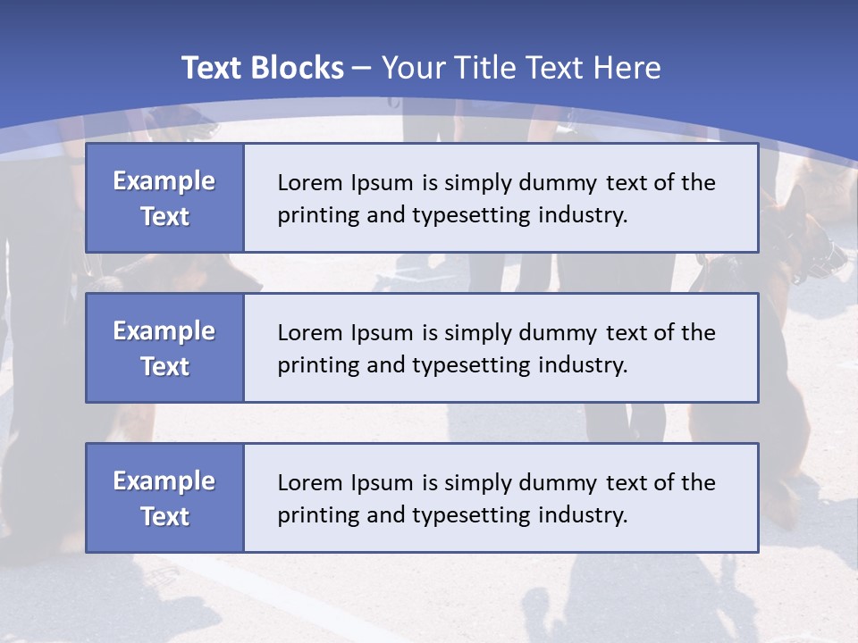 Police Working Dogs PowerPoint Template