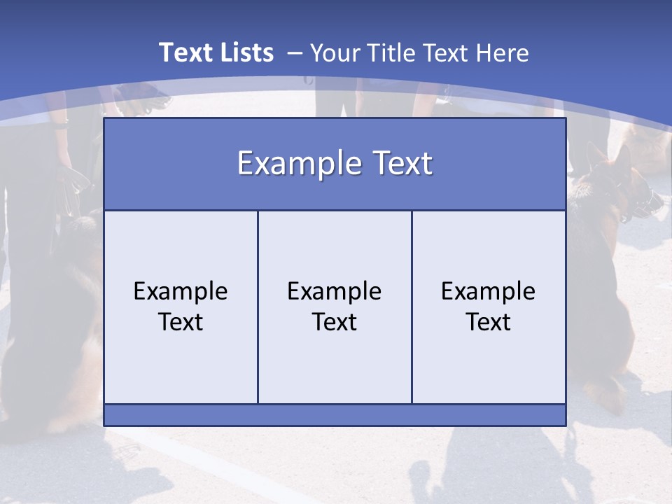 Police Working Dogs PowerPoint Template