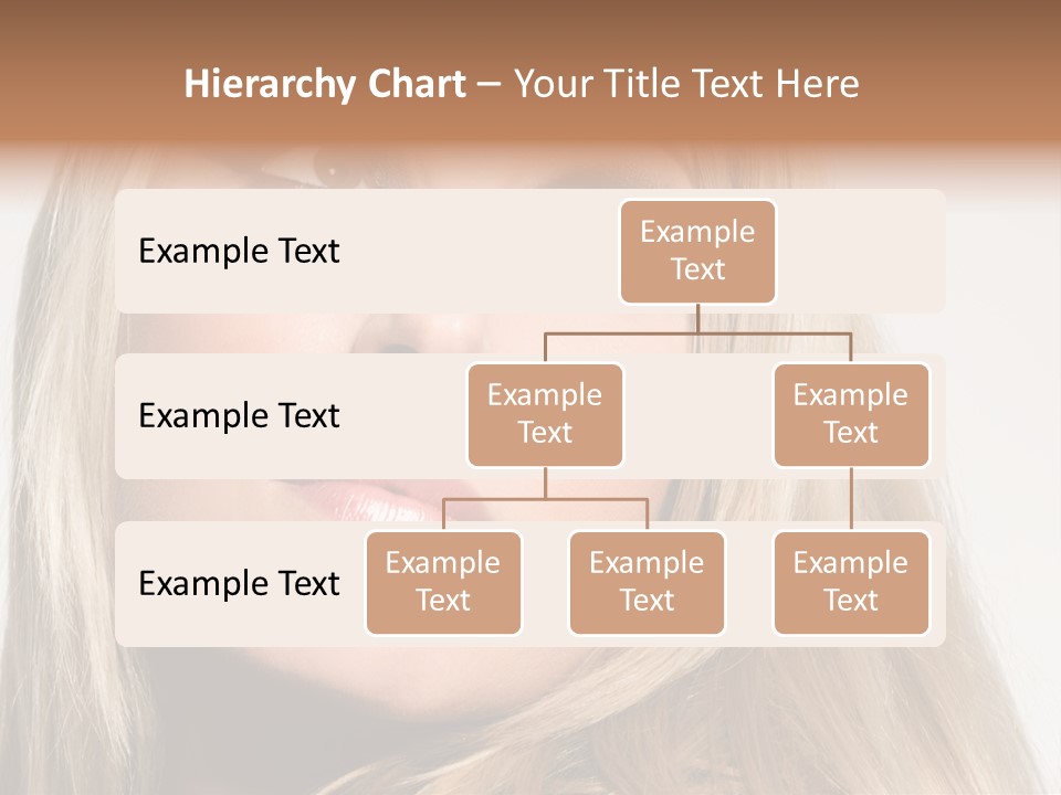 A Woman's Face And Dramatic Eyes. PowerPoint Template
