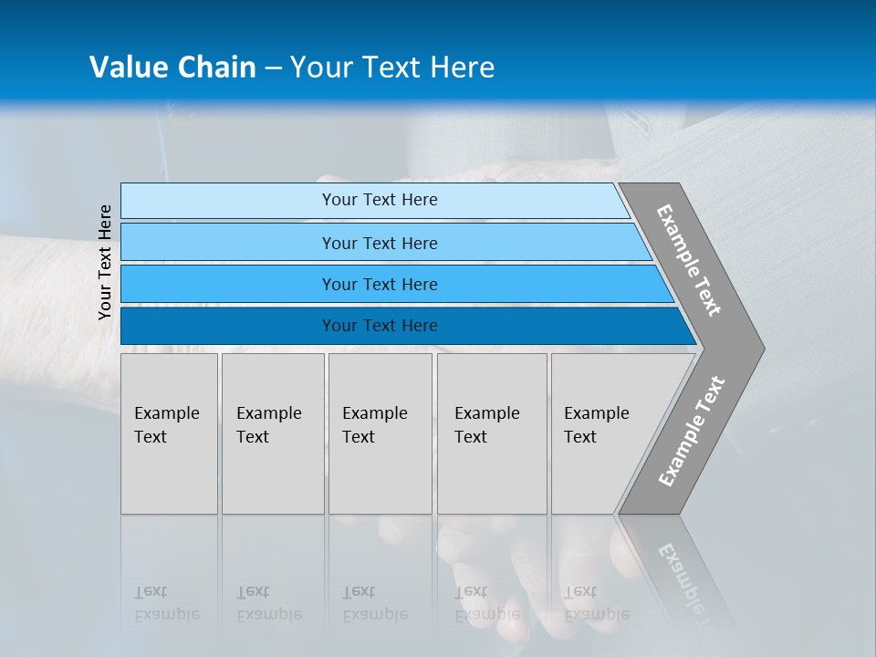 Senior Couple Holding Hands PowerPoint Template