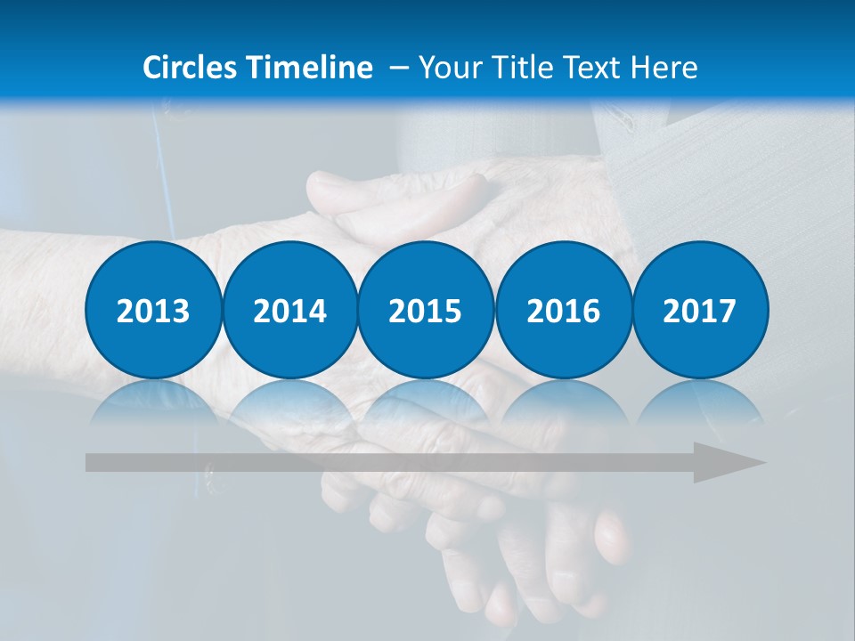 Senior Couple Holding Hands PowerPoint Template