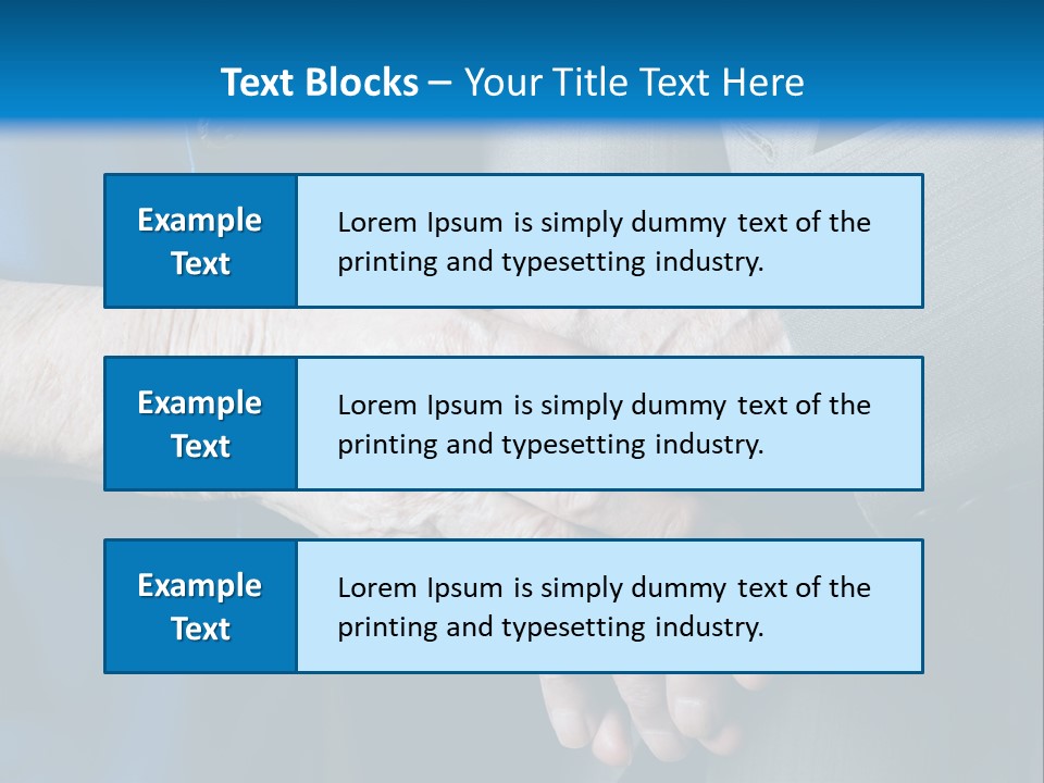 Senior Couple Holding Hands PowerPoint Template