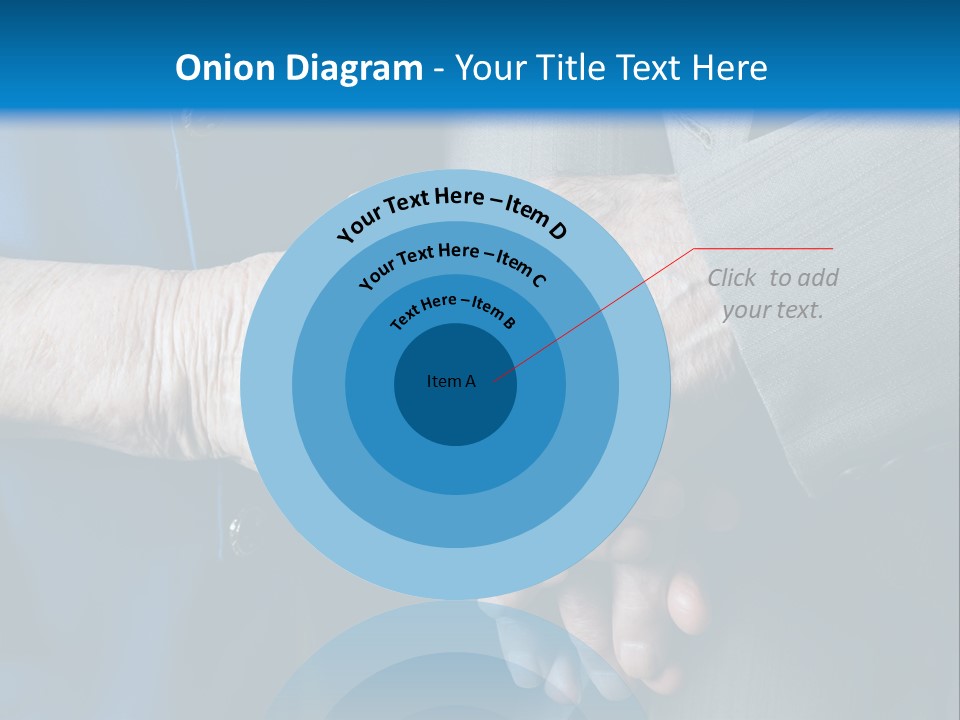 Senior Couple Holding Hands PowerPoint Template