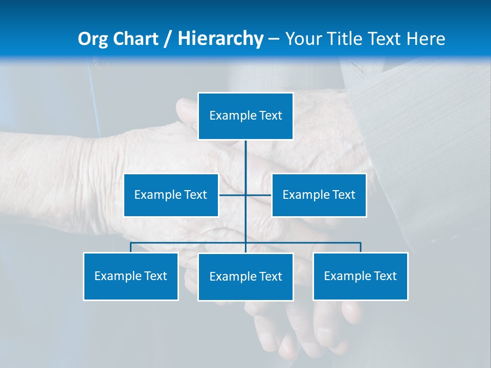 Senior Couple Holding Hands PowerPoint Template