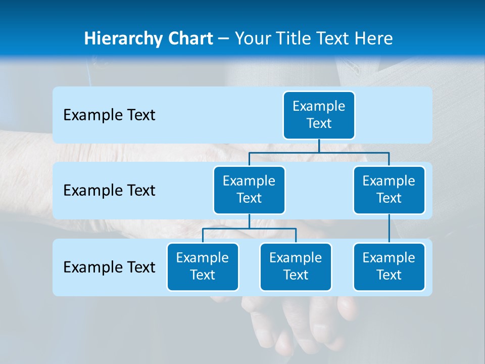 Senior Couple Holding Hands PowerPoint Template