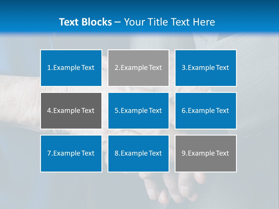 Senior Couple Holding Hands PowerPoint Template