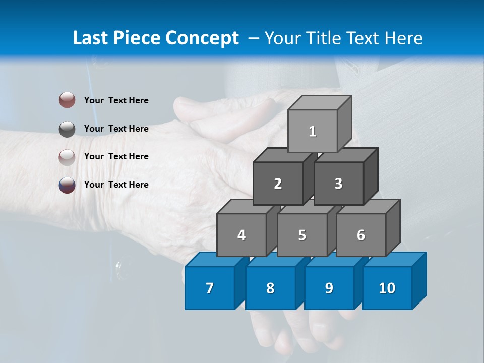 Senior Couple Holding Hands PowerPoint Template