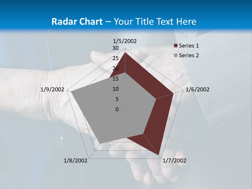 Senior Couple Holding Hands PowerPoint Template